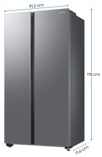 Samsung 653L WI-FI Enabled SmartThings Side By Side Inverter Refrigerator (RS76CG8113SLHL, EZ Clean Steel) - Image 2