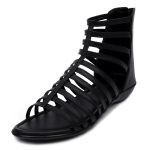 TRASE Flats Gladiator With Zip Closure For Women Sandals| Gladiator High-Tops Sandals For Women | Stylish & Comfortable | College, Office, Shopping, Outdoor & Beach Wear