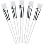 BELICIA 6Pcs Facial Brushes, Soft Fan Mask Brushes, Synthetic Bristles, Multi-Color, For Face Mask, Facial Brush Set - Image 2