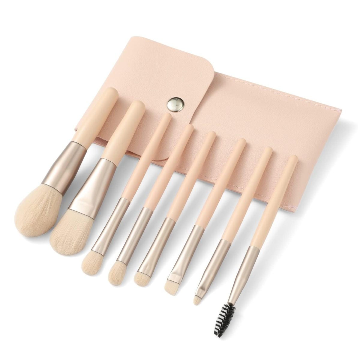 FIRST BEAUTY Make Up Brushes 8Pcs Makeup Brush Set Foundation Brush Blending Brush Eyeshadow Brushes Eye Brushes Set With Bag (Multicolor) - Image 8