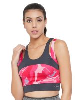 Clovia Women's Padded Wirefree Medium Impact Full Cup Sports Bra