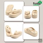 FOOT UP Women’s Soft EVA Recovery Slippers | Ultra-Lightweight Cloud Comfort Sandals with Thick Cushioned Sole – Anti-Skid Indoor & Outdoor Everyday Wear Orthopedic Slides - Image 4