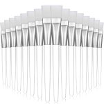 BELICIA 6Pcs Facial Brushes, Soft Fan Mask Brushes, Synthetic Bristles, Multi-Color, For Face Mask, Facial Brush Set