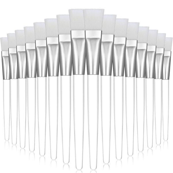 BELICIA 6Pcs Facial Brushes, Soft Fan Mask Brushes, Synthetic Bristles, Multi-Color, For Face Mask, Facial Brush Set