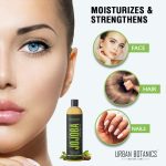 UrbanBotanics® Cold Pressed Jojoba Oil For Hair Growth, Skin & Face | Pure Jojoba Oil for Face & Body Massage | Virgin & Unrefined For Men & Women, 100ml - Image 2