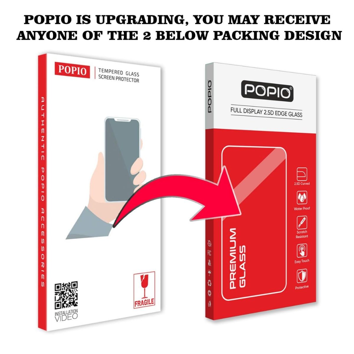 POPIO Military-Grade Gorilla Tempered Glass Compatible For iPhone 13/13 Pro / 14 / 16e (Black) Edge To Edge Coverage With Easy Installation Kit, Pack Of 1 - Image 2
