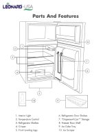 LEONARD USA 120 L Inverter Double Door Mini Fridge Small Fridge with Toughened Glass Shelves, Mechanical Control, Interior Light for Room, Home, Office or Bar (Based on American Technology) - Image 7