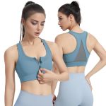 SANNIDHI® Front Closure Sports Bras for Women High Support Large Bust Supportive Sports Bra High Impact for Workout Running
