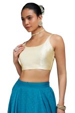 Soch Womens Taffeta Solid Sleeveless Padded Blouse