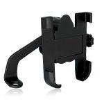 OTOROYS Metal CNC Bike Mount Holder Navigation 360 Degree Rotation Mirror Cradle for All Smartphones Bicycle, Motorcycle, Scooty (Black)