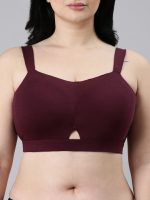 Enamor Innovations Cloudsoft Invisi Bonded Neck Women's Everyday Cotton Minimizer Bra - Padded, Wirefree, Full Coverage - A064 (Available in Plus Sizes) - Image 8