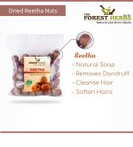 The Forest Herbs Natural Care From Nature Organic Whole Dried Amla, Reetha, Shikakai Raw Form for Hair Care Combo Each 200Gms - Image 2