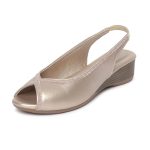 Marc Loire Women's Open Toe Block Heel Metallic Fashion Sandals for Everyday - Image 2
