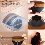 AstonAndia Foundation Brush Makeup Brush Blending Black Brush for Blending Liquid Blush Brush Blender Makeup for Women - Image 3