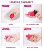 Makeup Sponge Set Beauty Blender with Egg Case, Soft Sponge For Liquid Foundation, Creams, and Powders Latex Free Wet and Dry Makeup (Multicolor 4 Big + 3 Mini -7 Pcs set) - Image 2