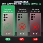 TheGiftKart Hybrid ShockProof Back Cover Case for Samsung Galaxy S24 Ultra 5G | Hard Case for Samsung S24 Ultra(PC & TPU, MagSafe Compatible, Built-In Stand, Translucent Smoke Matte Back, Black Sides) - Image 2