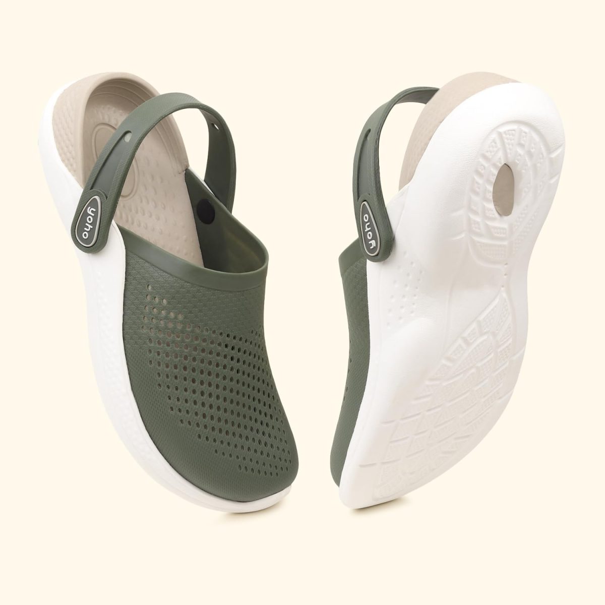 YOHO Easy Glide Clogs for Men | Striking Dual-Tone Design | Ultra-Soft EVA Comfort | Lightweight Build | Slip-On Ease | Durable Everyday Wear - Image 3