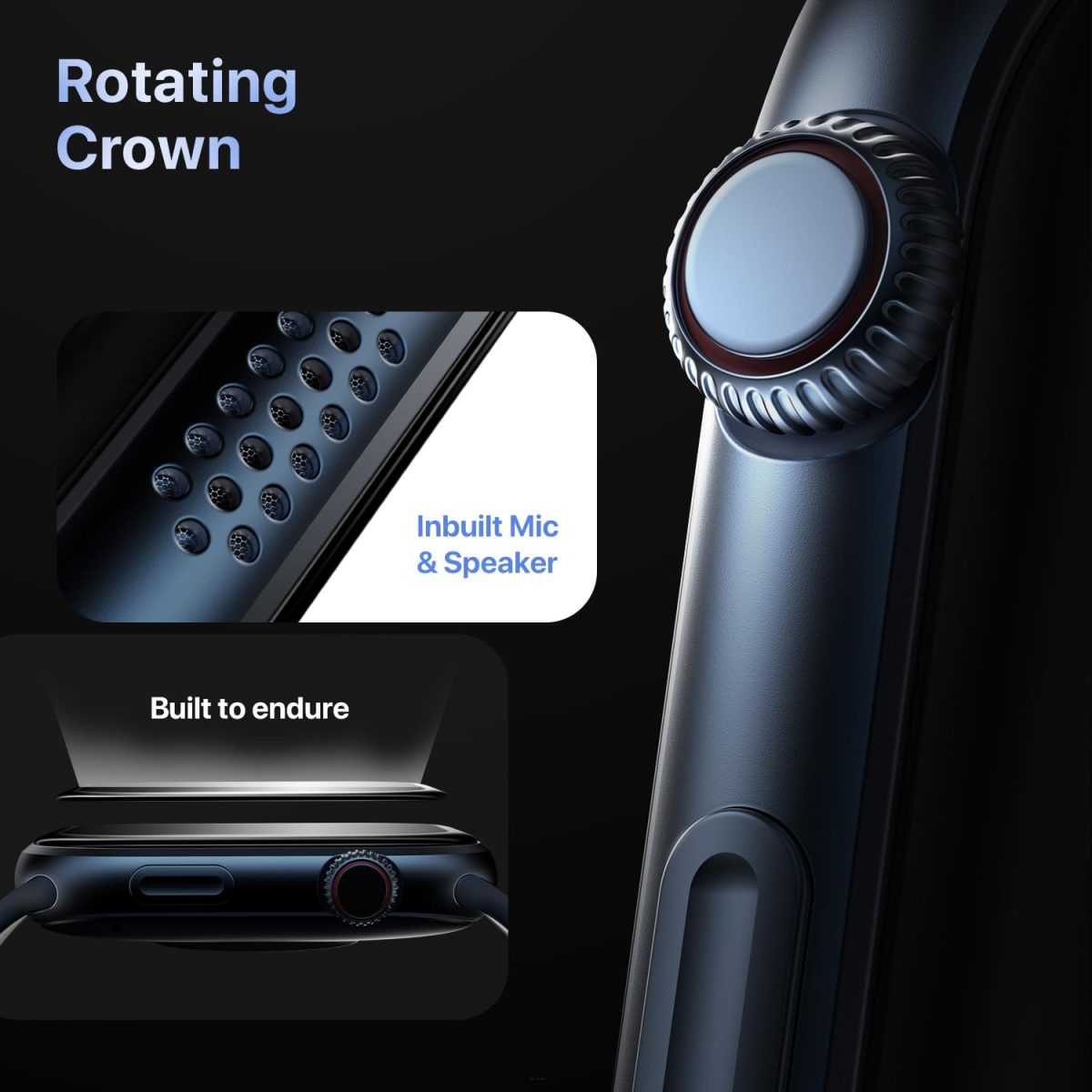 Fire-Boltt Brillia Smart Watch with 51.3mm (2.02 inch) AMOLED Display, Bluetooth Calling, SpO2, Heart Rate Monitoring, 120+ Sports Modes (Brillia, Blue) - Image 9