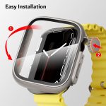 VEMIGON Tough PC Case Compatible with Apple Watch Series 9/8/7 45mm, Change to Ultra Look Cover, Converter Case Bumper Upgrade to Ultra 2/1 Apperance with Screen Protector for iWatch 9, 8 and 7 (45mm) - Image 4