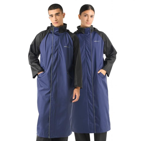 Boldfit Rain Coat For Men Waterproof Unisex Full Length Raincoat Long Raincoat For Women Top Easy Adjustable, Waterproof Bike Riding Poly Micro GuardianX