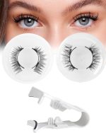 3PCS Magnetic Eyelashes for Women, Magnetic Lashes, Reusable Magnetic Lashes Kit with Applicator, No Glue Needed, Easy to Wear and Remove, Includes Cross and Dense Styles for a Natural Look