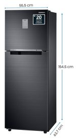 Samsung 236L 3 Star Convertible 3 In 1 Digital Inverter Frost-Free Double Door Refrigerator (RT28C3733BX/HL,Luxe Black) - Image 2