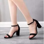 Kaniza Block Heels Sandals For Women, Dusky Stylish & Comfortable Footwear - Image 2