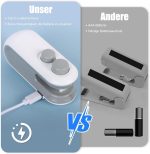 MOROVIK Sealing Clip - Portable Mini Sealing Machine Handheld Packet Sealer for Food, Snacks, Chips, Fresh Storage, Plastic Bag Sealing Machine (1) - Image 3