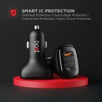 boAt Dual Port Qc-Pd 24W Fast Car Charger with 24W Fast Pd Charging & 18W Qc Charging Compatible with All Smartphones, Tablets & Laptops (Free Type C to Type C Cable), Black - Image 3
