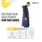 Boldfit Rain Coat For Men Waterproof Unisex Full Length Raincoat Long Raincoat For Women Top Easy Adjustable, Waterproof Bike Riding Poly Micro GuardianX - Image 5