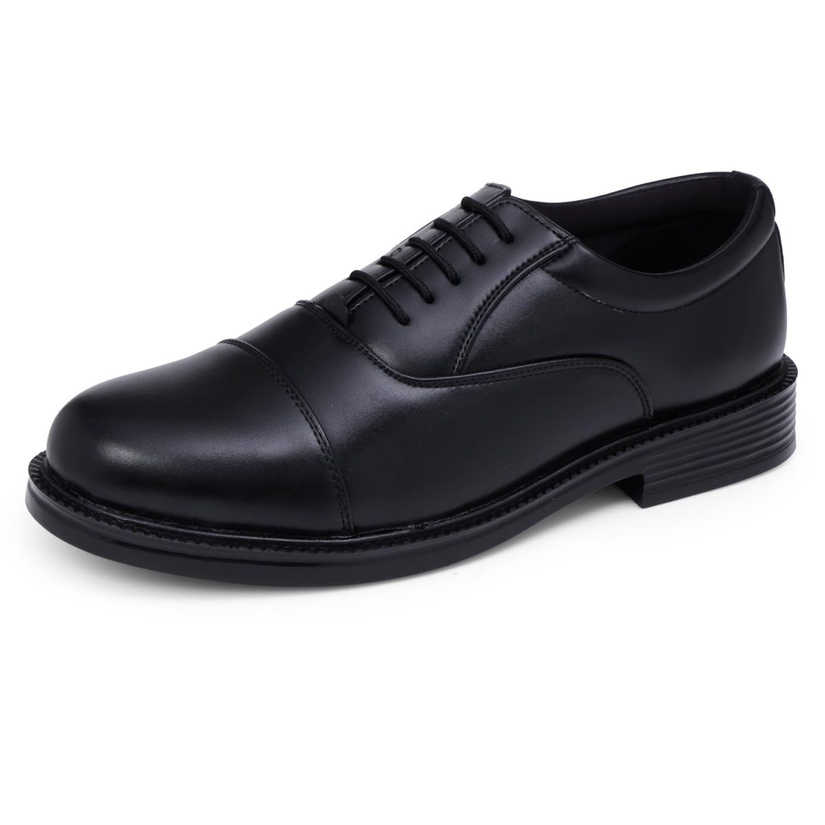 DOCTOR EXTRA SOFT Mens Classic Oxford Memory Foam Shoe for Uniform Dress, Tan Formal, Office,Party,Wedding| Lightweight & Comfortable| Premium PU Grip Sole Derby Slip on Lace Up Gents & Boys New-D-801