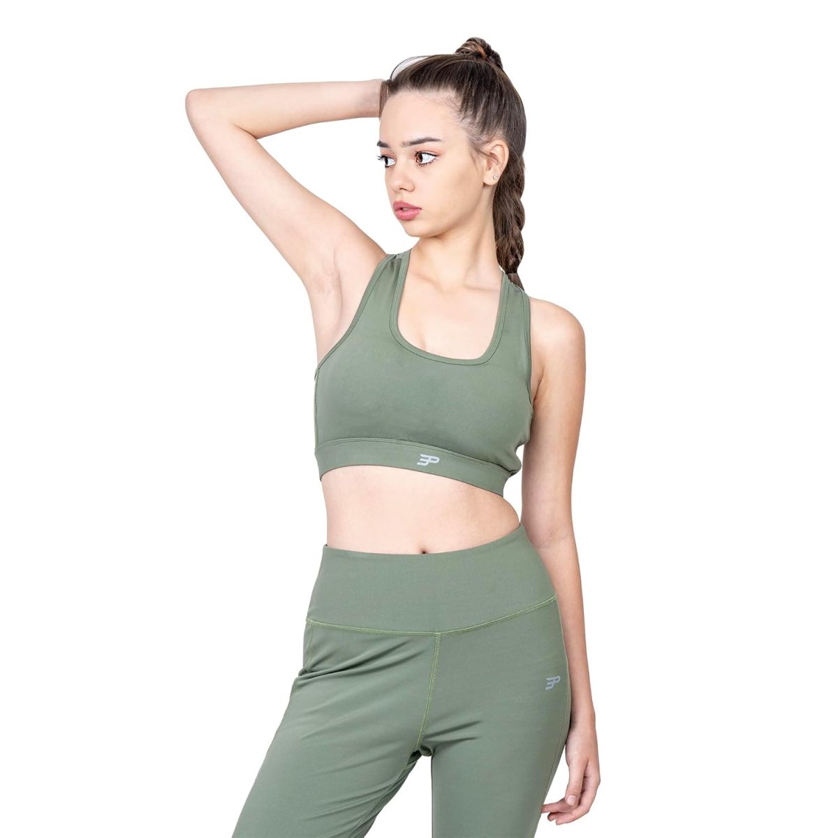 3rd Planet Soft Sports Bra, Full Coverage, & Removable Pads, Ultra Stretchable Polyester Bra for Women & Girls, Ideal for Athletics, Yoga, Gym & Workout