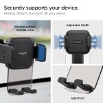 Spigen Dashboard & Windshield Car Mobile Holder [Strong Suction Cup][360° Rotational][Stable Hold] Compatible with Most Smartphone Devices - Black - Image 4