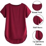 Fabricorn Combo of Plain Color Stylish Up and Down Cotton Tshirt for Women - Image 5