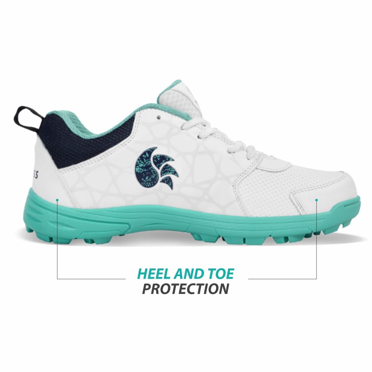 DSC Belter Cricket Shoes, Size-7, Sea Green - Image 2