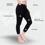 TRASA Tailored Cut & Classic Fit Stretchable Cotton Fabric Mid-Rise Skinny Fit High Ankle Length/Cropped Length Leggings for Women, Available Size - M, L, XL, 2XL, 3XL, 4XL, 5XL - Image 4