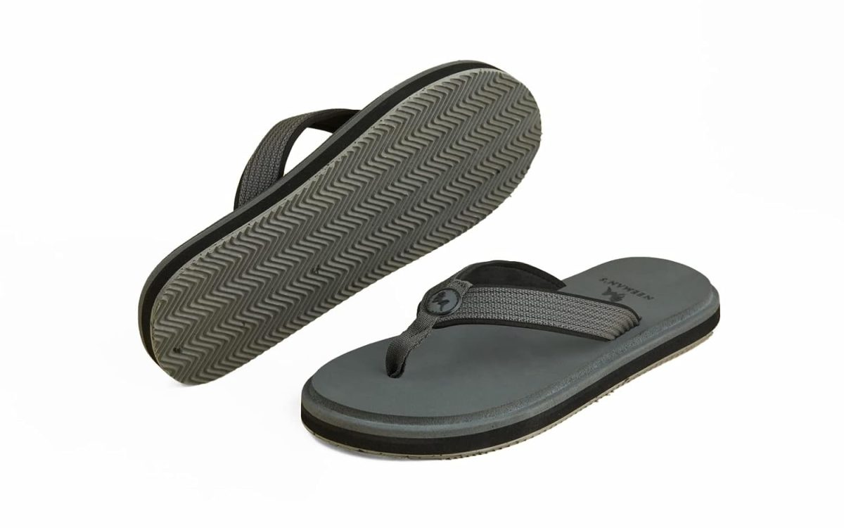 Neeman's Eco Fluffy Orthopedic Flips for Men | Soft & Comfortable Indoor Outdoor Fashionable Slippers for Boys - Image 6