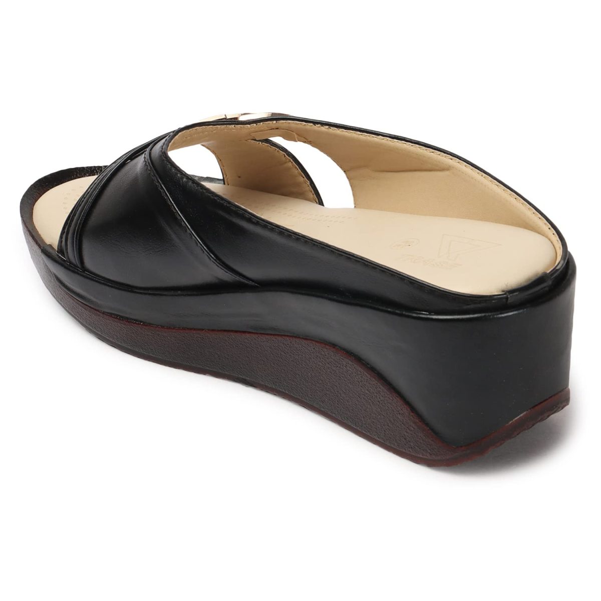 TRASE Women's Fashion Sandal, Faux Leather, Comfortable and Stylish Wedges| Soft Cushion Footbed For Women & Girls | For Casual Wear & Formal Wear Occasions 2.5 inches heel - Image 8