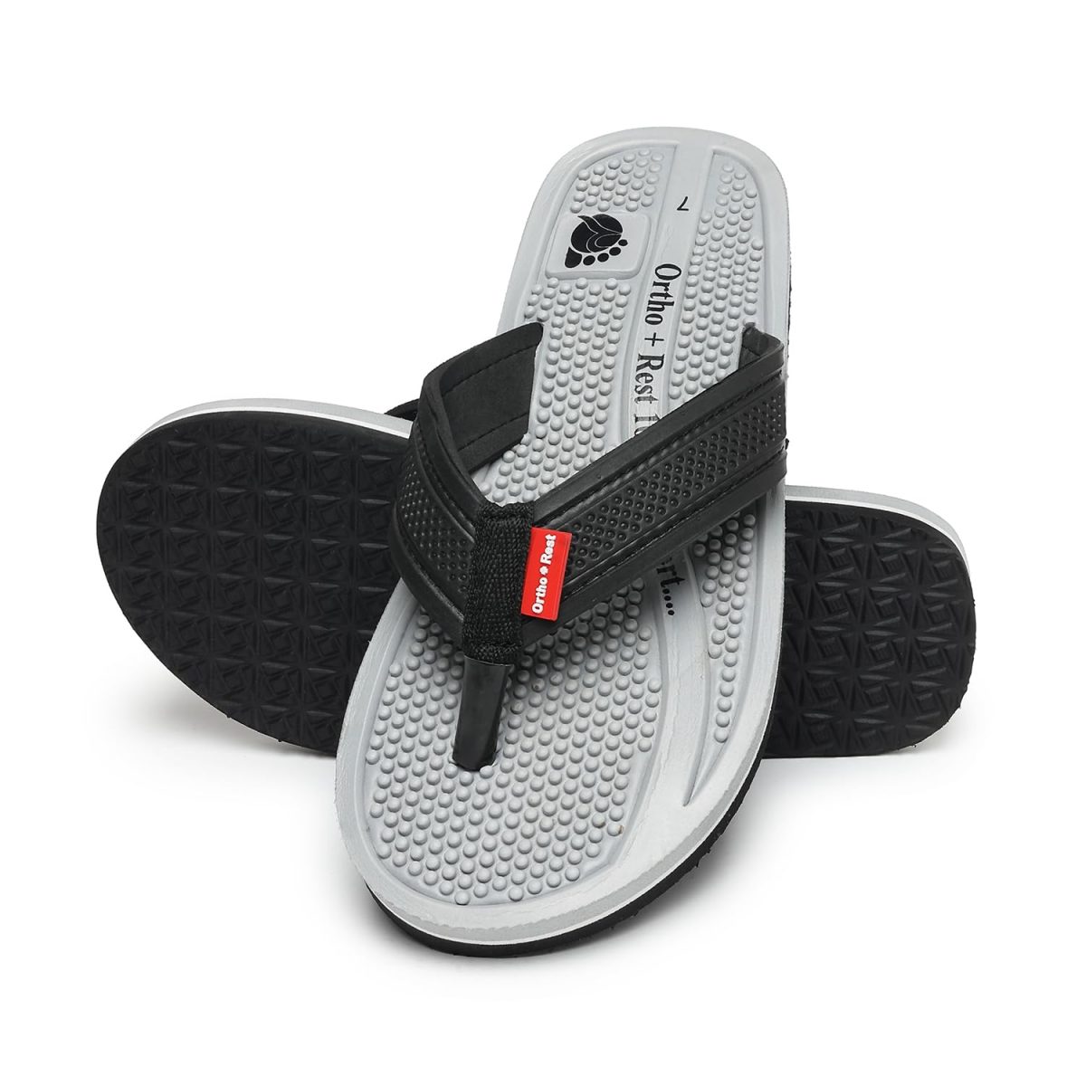 Ortho + Rest Doctor Orthopedic Slippers for Men | Anti-Skid Flip Flops with Acupressure Massage Footbed | Extra Soft and Comfortable Doctor-Recommended Chappal for Pain Relief - Image 9