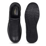 Liberty Fortune DEOX-1E Men’s Non Lacing Formal Moccasin Shoes - Black, Brown - Synthetic Leather Slip-on with Cushioned Footbed - Stylish Office Footwear - Comfortable and Lightweight - Image 5