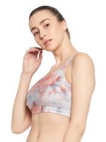 Clovia Women's Polyester Impact Padded Printed Sports Bra With Removable Cups - Image 2
