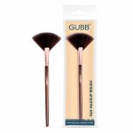GUBB Synthetic Bristle Fan Brush - Brown - Professional Makeup Brush for Precise Highlighting, Contouring, and Blending - Soft and Luxurious Bristles for Effortless Application - Ideal for Makeup Enthusiasts and Professionals - Image 3