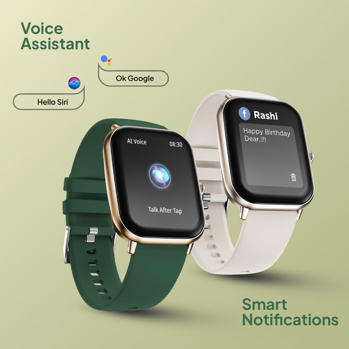 Fire-Boltt Ninja Call Pro Max Smart Watch 2.01 inch Display, Bluetooth Calling, 120+ Sports Modes, Health Suite, Voice Assistance (Forest Green) - Image 9