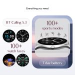 Noise Twist 2 Smart Watch with 1.43” AMOLED Screen, AI Search & Voice Assistant, Bluetooth Calling, Stainless Steel Back, 7-Day Battery, 100+ Watch Faces, Health Suite, IP68 (Gold Link) - Image 10