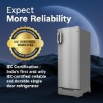 Bosch 187L 5 Star Inverter Direct-Cool Single Door Refrigerator (CST18S25PI, Fine Steel, Base Stand with Drawer & Saperator) - Image 14