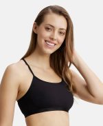 Jockey 1351 Women Super Combed Cotton Elastane Seamless Stretch Multiway Styled Crop Top with Adjustable Bra Straps and Stay Fresh Treatment - Image 2