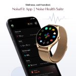 Noise Twist 2 Smart Watch with 1.43” AMOLED Screen, AI Search & Voice Assistant, Bluetooth Calling, Stainless Steel Back, 7-Day Battery, 100+ Watch Faces, Health Suite, IP68 (Gold Link) - Image 9