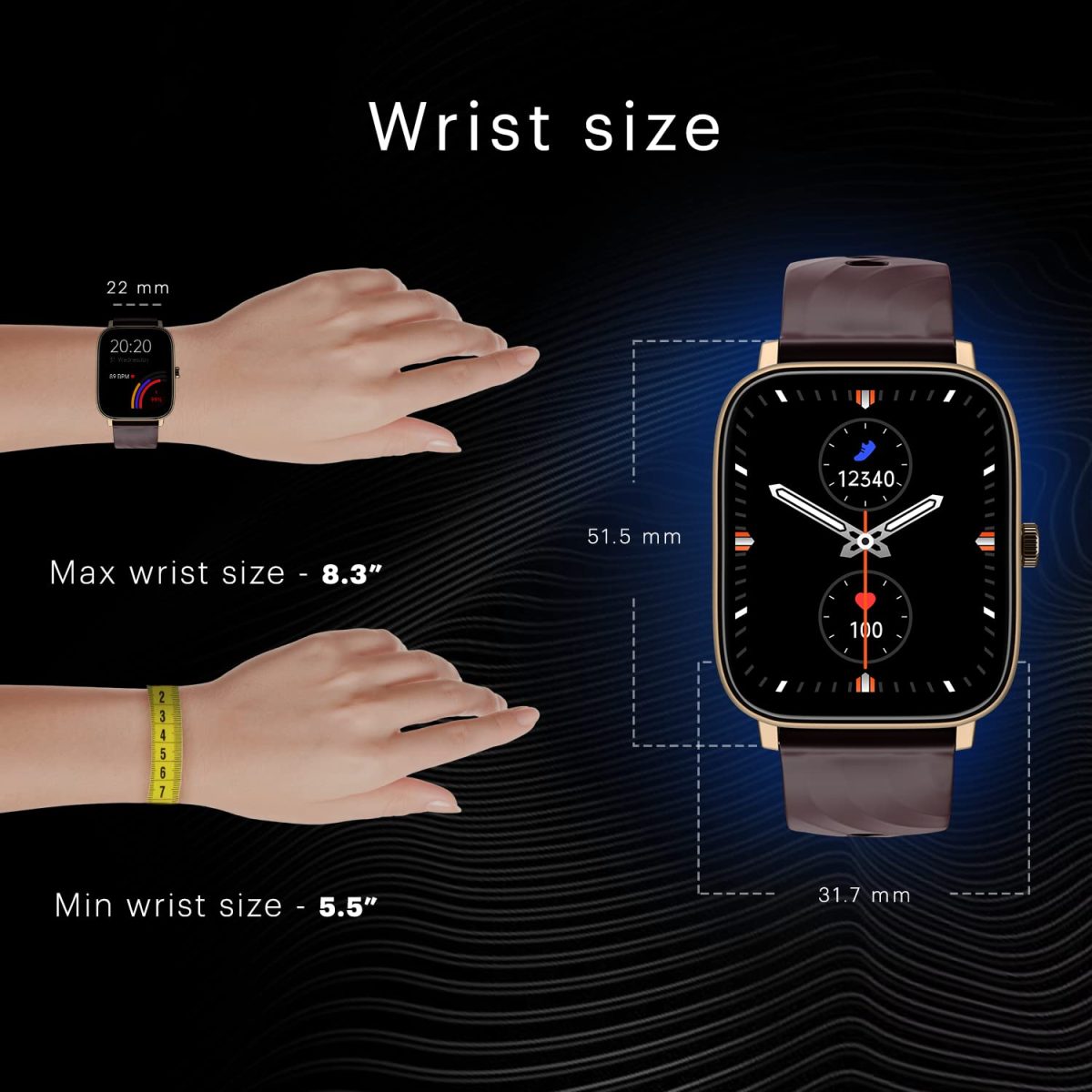 Noise Quad Call 1.81" Display, Bluetooth Calling Smart Watch, AI Voice Assistance, 160+Hrs Battery Life, Metallic Build, in-Built Games, 100 Sports Modes, 100+ Watch Faces (Deep Wine) - Image 6