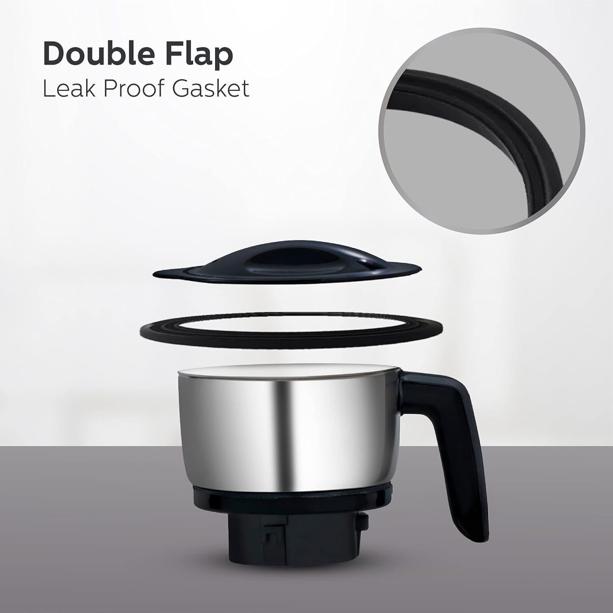 PHILIPS Mixer Grinder + Food Processor, 3-in-1 750 Watt (Mixer Grinder for home + Juicer + Food Processor) 4 Jar, (HL7707/01) - Image 6