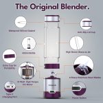 OWNAIR Portable Blender For Smoothie & Juices, Portable Juicer mixer grinder, baby food blender, Type C, 5000 mah battery, Smoothie maker blender, 450ml, Stainless Steel, 240 Watts, Grey - Image 4